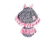 Baby Girl 2pcs Clothing Set Ruffle Bloomers Cute Floral T shirts with Pink Ruffle Toddler Cotton Clothing S