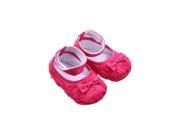 Baby Girl Comfortable AntiSlip Princess Toddler Shoes 6 12 month rose red
