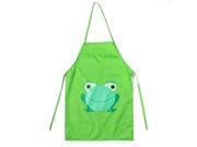 New Cute Child s Children Waterproof Apron Cartoon Frog Printed Painting Cooking