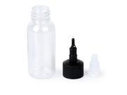 THZY 10pcs Black Cap Empty Bottles Round For Tattoo Ink Pigment Green Soap 30ml