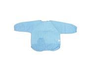 Baby Long Sleeve Apron Overall Food Catcher Bib Waterproof blue