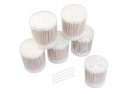 6 Packs Disposable Double Head Wooden Stick Cotton Swabs Buds