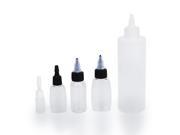 5pcs Empty Bottles For Tattoo Ink Pigment Green Soap 4 Sizes