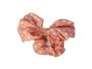 Big Rabbit Ear Bow Headband Ponytail Holder Hair Tie Band Pink