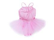 Girl Ballet Dance Dress Gymnastic Leotard Straps Tutu 7 8 Yrs Pink