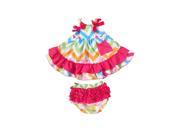 Baby Girl 2pcs Clothing Set Ruffle Bloomers Cute Colorful T shirts with Floral Ruffle Toddler Cotton Clothing L