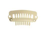 20pcs Blonde Eight tooth Clip for hair extension snap clip for DIY use Blonde 28MM M