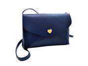 Hot Sale Heart Women Leather Handbags Cross Body Shoulder Bags Fashion Messenger Bags Small Women Bags deep blue