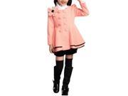 Children s Girls Medium long Double Breasted Baby Outerwear Girl Trench Coat Kids Clothing Pink Size 140CM
