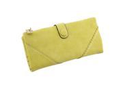 New Long Women Wallet Messenger bags Handbag Retro Dull Polish Purse Multifunctional yellow