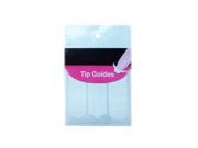 3pcs Chevron Teardrop Sharp Round Nail Tip Guides Stickers Pack of 5