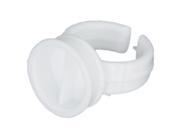 THZY 1 Bag of Approx.100pcs Disposable Glue Holder Ring for Eyelash Extension 2 Slot White