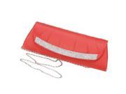 Red diamond handbags long ruffle set auger dinner packages