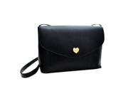 Hot Sale Heart Women Leather Handbags Cross Body Shoulder Bags Fashion Messenger Bags Small Women Bags black