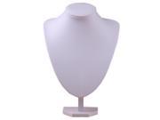 Mannequin Bust Jewelry Necklace Pendant Earring Display Stand Holder white XL