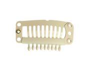 20pcs Blonde Nine tooth Clip for hair extension snap clip for DIY use Blonde 32MM L