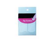 2pcs Sharp Round Nail Tip Guides Stickers Pack of 5