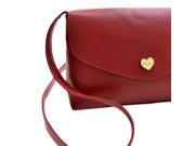 Hot Sale Heart Women Leather Handbags Cross Body Shoulder Bags Fashion Messenger Bags Small Women Bags Red wine