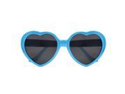 Fashion Cute Retro Love Heart Shape Lolita Sunglasses Sky Blue