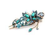 Green Vintage Jewelry Crystal Butterfly Hairpins Clip Hair stick for hair Beauty Tools