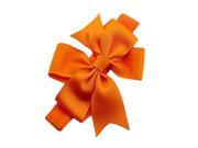 1 Piece Baby Girls Hair Bow Tie Ribbon Decor Hairband Headband Orange