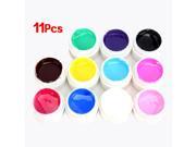 Set of 11 pearly uv gels 5ml for false nails manicure