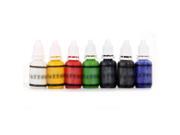 7 Color Tattoo Ink Pigment Supplies Set 15ml 1 2 oz Makeup