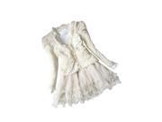 Beautiful Girls Casual Jackets Cardigan Tutu Dress Baby Kids Coat Dress Girls Dress Beige 8