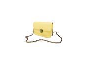 New Fashion Women Messenger bags Chain Shoulder Bag PU Leather Candy Color Crossbody Mini Bag yellow