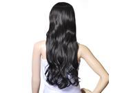 Top Quality Synthetic Hair Gorgeous Ladies Long Wavy Curly Full Wig Black