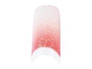 70 Pcs Colorful Sparkling False Nail Tips Glitter Colors Wide Acrylic Nail Art Tips White Red Pink
