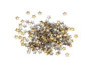 Nail Art 250 Pieces Gold Silver 5mm Star Metal Studs for Nails