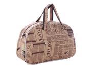 Fashion Waterproof Oxford Women bag Newspaper Pattern Travel Bag Large Hand Canvas Luggage Bags
