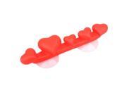 Toothbrush Suction Cup Cover Holder with Suction Cup love red