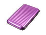 Business Id Credit Card Holder Wallet Aluminum Metal Case Box Pink purple