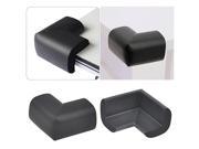 4 x Baby Safety Corner Cushions Cover Protector For Child Black