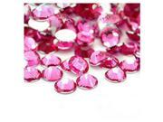 2000pcs Crystal Flatback Acrylic Rhinestones Beads Nail Art Rose Red