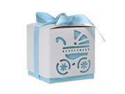 12pcs Wedding Favor Bridal Candy Gift Box Cut Out Pram