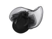 Ladies Mini Top Hat Costume Hair Clip w Veil and Flying Feather Black
