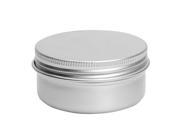 Balm Nail Art Cosmetic Cream Make Up Pot Lip Tin Case Container 5 Pcs 50ml Sliver