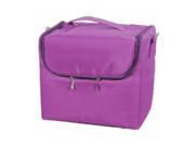 Makeup Professional Storage Beauty Box Travel Cosmetic Organizer Carry Case purple
