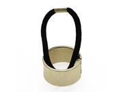 Fashion Alloy Hemicycle Ring Hair Cuff Wrap Ponytail Holder Band Golden