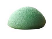 Konjac Konnyaku Jelly Fiber Face Makeup Wash Pad Cleaning Sponge Puff Exfoliator green