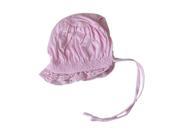 Baby Infant Girl Cotton Sunhat Hat with Lace Decoration Cap Pink