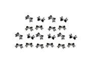 20pcs 3D Double deck Bow with Rhinestone Nail Art for Nails Cellphones