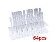 THZY Nail Art Tips 64 Stick Display Stand Rack Practice Tool