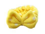 Wave point Headband Snood Headwear Hair accessories Yellow