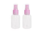 2 x Cosmetic Makeup Spray Bottles Perfume Container Pink Clear 57ml
