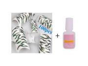 Glitter Twinkle Fashion False Acrylic Nail Tips False Nails Kit