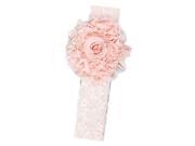 New Lace Baby Headband Little Girl With Glitter Flower orange pink